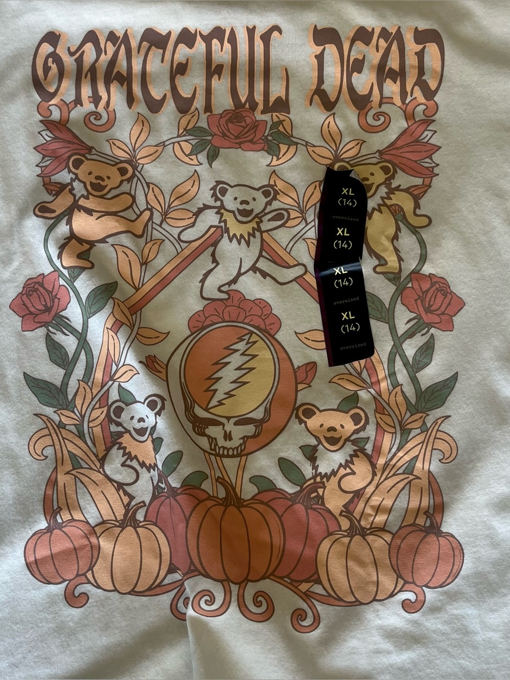 Grateful Dead graphic t-shirt traditional  graphic youth XL 14  fit woman S/M - Picture 3 of 6